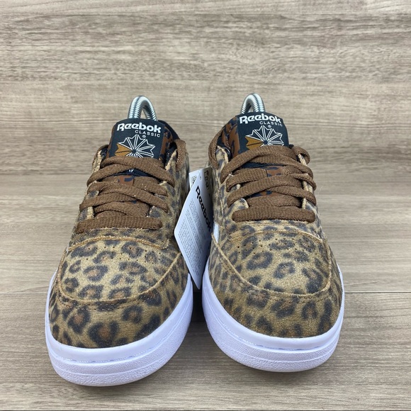 Reebok Club C Leopard Women's White Shoes - Picture 2 of 7